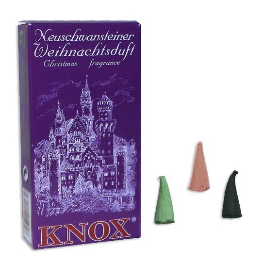 24 Medium Incense Cones in Assorted Christmas Scents ~ Castle Neuschwanstein
